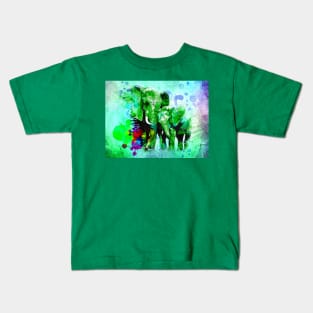 Elephant Family Kids T-Shirt